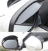 Universal Car Side Mirror Rain Guard 2 PCS Black Car Rear View Mirror Rain Covers ,Blind Spot Car Mirror 2 PCS White Round Adjustable Blind Spot M...