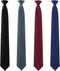 Bencailor 4 Pcs 24 Inch Men's Clip-on Ties Solid Color Men's Tie Pretied Clip on Ties for Men Men's Clip on Necktie Men's Button Ties(Black, Charc...