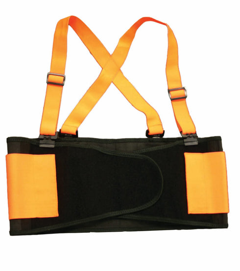 Cordova SB200L High Visibility Orange Back Support Belt with Glide Adjustable Clips, Large, Orange...