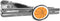 Basketball Round Tie Bar Clip Clasp Tack - Silver...