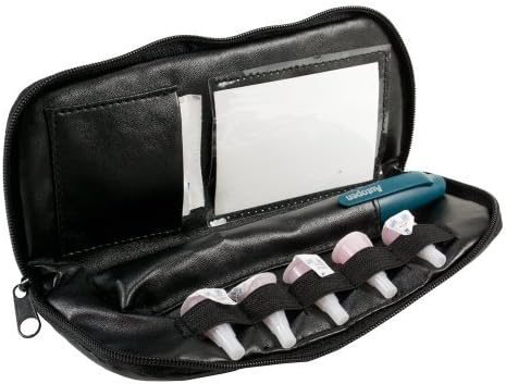 Dittibags Skinny Case - Small Travel Diabetic Wallet for Insulin Pen and Pen Tips (Black)...