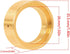 35g/pcs Brass Beadlock Clamp Wheel Weights Inner Rings for 1/18 RC Crawler TRX4M Stock Tires Upgrade...