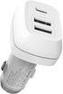 Car Charger, 60W Mini Size with Triple Port USB-C 45W & 2×USB-A12W, Compatible with iPhone 12/XR/Xs/Max/X/8/7/Plus, iPad Pro/Air 2/Mini, Galaxy, A...
