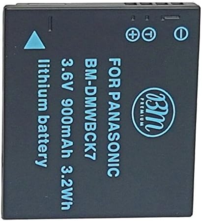 Pack of 2 DMW-BCK7 Batteries for Panasonic Lumix DMC-FH25, FH27, FP5, FP7, FS16, FS18, FS22, FS35, FS37, DMC-S1, DMC-S2, DMC-S3, DMC-SZ1, DMC-SZ5,...
