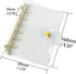 NatSumeBasics A7 Binder Wallet Clear Mini A7 Budget Binder Gold Ring Cash Envelopes Loose Leaf Folders Soft Notebook Shell Protector (A7, Gold)...