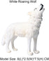Flormoon Animal Figures Realistic Roaring Wolf Plastic Early Educational Toys Cupcake Topper Party Gift for Kids 3+ Year Old(White)...