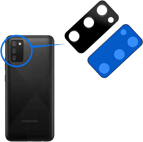 MMOBIEL Back Rear Camera Glass Lens Replacement Compatible with Samsung Galaxy A02s 2021 - Incl. Double Sided Adhesive, Tweezer and Cloth...