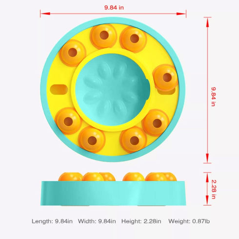 Slow Feeder Dog Bowls for IQ Training and Brain Stimulation ,Dog Puzzle Toys Interactive Mentally Stimulating Treat Dispensing Toys for Large, Med...