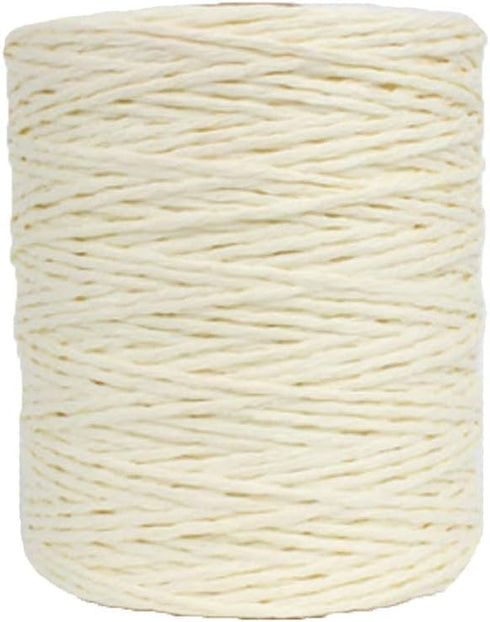 Natural Cotton Raffia Yarn Cream Crochet Summer Sun Hat Yarn,Beach Bag Yarn,Rayon Raffia Crochet Yarn,Crochet Straw Knit Yarn,Knitting Materials,2...