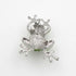 VALICLUD 3D Green Frog Necklace for Women Crystal Frog Jewelry Frog Brooch with Silver Chain Alloy Frog Stuff Animal Frog Jewelry Frogs Charm (5. ...