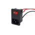 2pcs 10A 250V Rocker Switch Power Socket Inlet Module Plug 5A Fuse Switch with 18 AWG Wiring 3 Pin IEC320 C14 Connected Terminal Crimps and Wires...