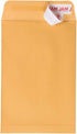 JAM PAPER 6 x 9 Open End Catalog Envelopes with Peel and Seal Closure - Brown Kraft Manila - 50/Pack...