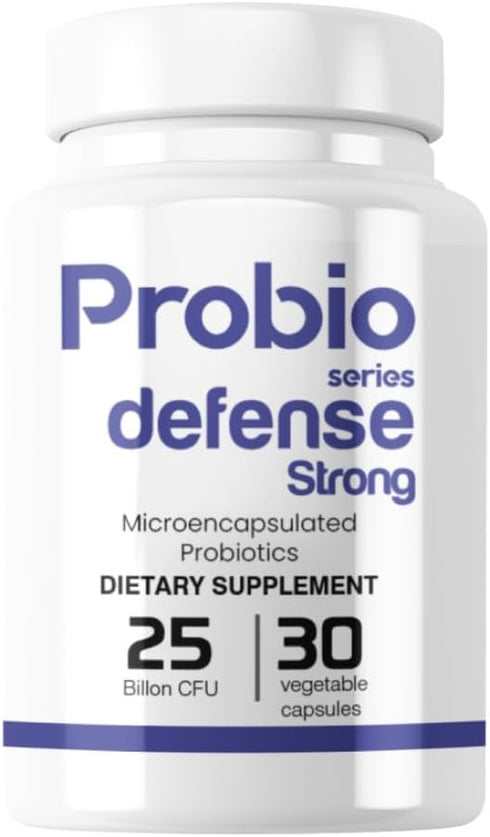 Probiotics for The Immune System with 4 Strains and 25 Billion CFUs - 30 Days Supply Probioseries Defense Forte...