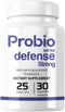 Probiotics for The Immune System with 4 Strains and 25 Billion CFUs - 30 Days Supply Probioseries Defense Forte...