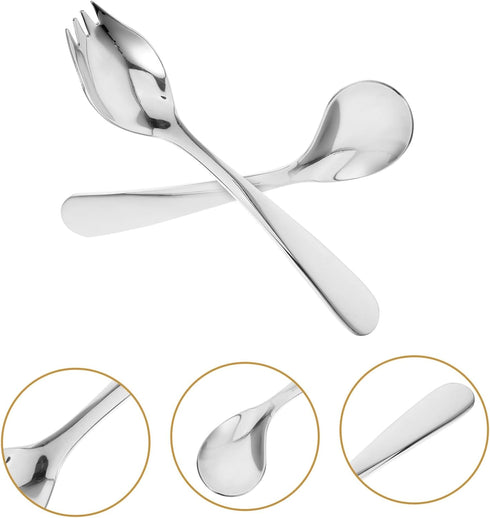 Hemoton 1 Set Elderly Tableware Handicapped Fork Spoon Angled Grip Spoon Hand Spoon Disability People Silverware Elderly Aid Utensils Scoop Cutler...