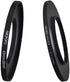 Metal Step Up Ring Adapter 43mm to 58mm Step-Up Lens Adapter Ring for Filters, Made of CNC Machined Space Aluminum with Matte Black Electroplated ...