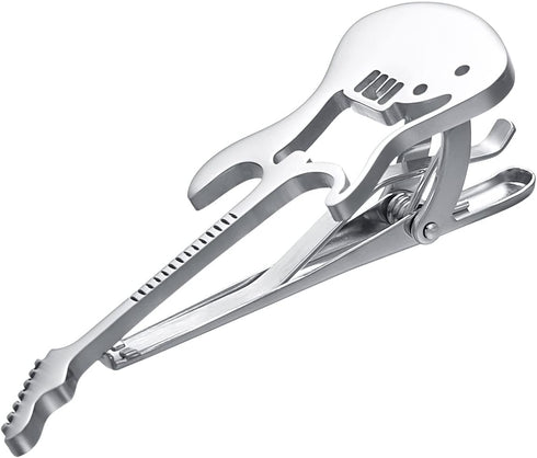 Yoursfs Music Tie Clips for Men Unique Elegant Tie Bar Clip Copper Drum Kit Guitar Tie Pins Fashion Jewelry Men's Clothing Accessories...