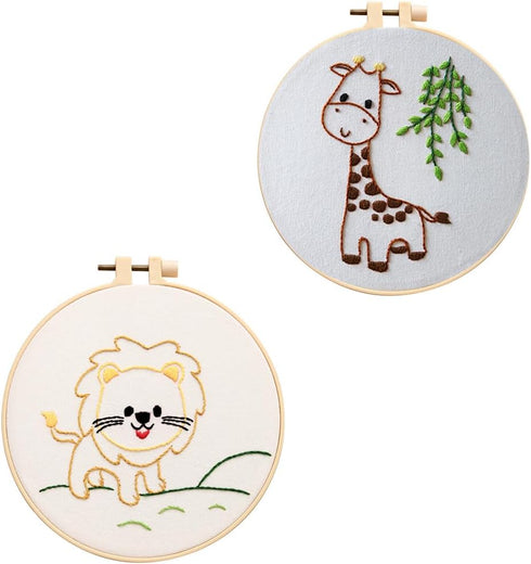 ?2 Set? Embroidery Kit for Beginners/Adults, Cross Stitch Kits for Beginners/Adults, Embroidery Patterns are Simple and Easy to Operate?Craft Kits...