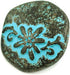 Bezelry 10 Pieces Hexagon Vine Flower Metal Shank Buttons. 20mm (3/4 inch) (Green Patina Varnished)...