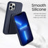 LAUDTEC Silicone Kickstand Case Compatible with iPhone 13 Pro Max, Vertical and Horizontal Stand Hand Strap Metal Kickstand Cover, Flexible Soft L...