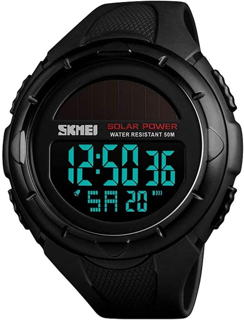 Gosasa Men's Outdoor Sports Multifunction Solar Power LED Digital Watches 50M Water Resistant...