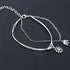 Silver Elephant Anklets Bracelet Fashion Sun Anklet Rope Anklets Adjustable Foot Chain Summer Beach Anklet Jewelry for Women...