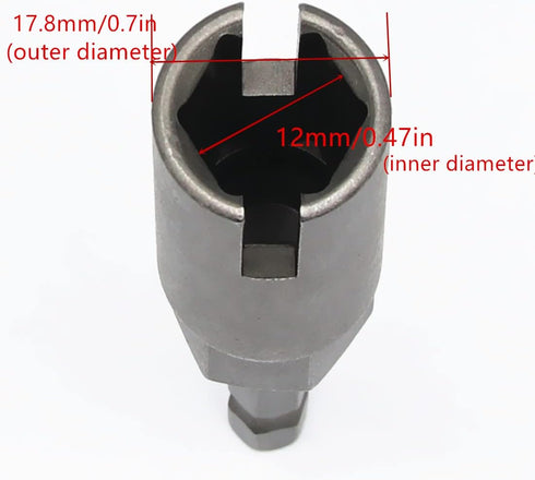 1PCS Deep Power Wing Nut Driver, 1/4" Hex Shank Slot Wing Nut Drill Bit Socket Wrenches Tool for Panel Nuts Screws Eye Q Hanger C Hook Bolt...