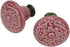 Geesatis 10 Pcs Ceramic Knobs Dresser Cabinet Handle Pull Furniture Decorative Knobs Tool with Mounting Screws, Light Red, 1.4 inch Diameter...