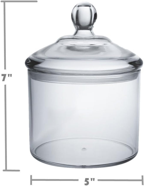 Cookie Jar, Candy Dish with Lid, Clear Acrylic Airtight Jar for Nuts, Cookies, Candy, Chocolate, 40 OZ...