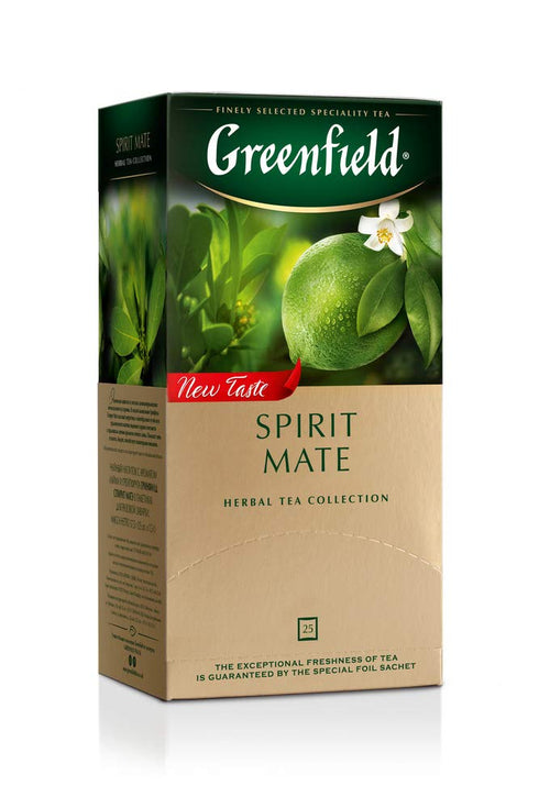Greenfield Spirit Mate Herbal Tea Fruit & Herbal Collection 25 Teabags The Execptional Freshness Of Tea Is Guranteed By The Special Foil Sachet...