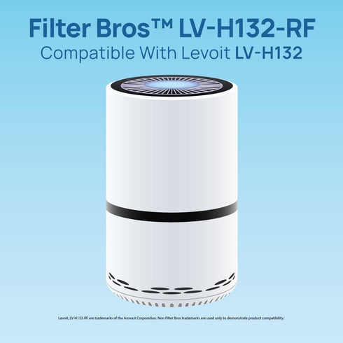 Filter Bros LV-H132-RF High Efficiency Activated Carbon Replacement Filter Fits LEVOIT H132...