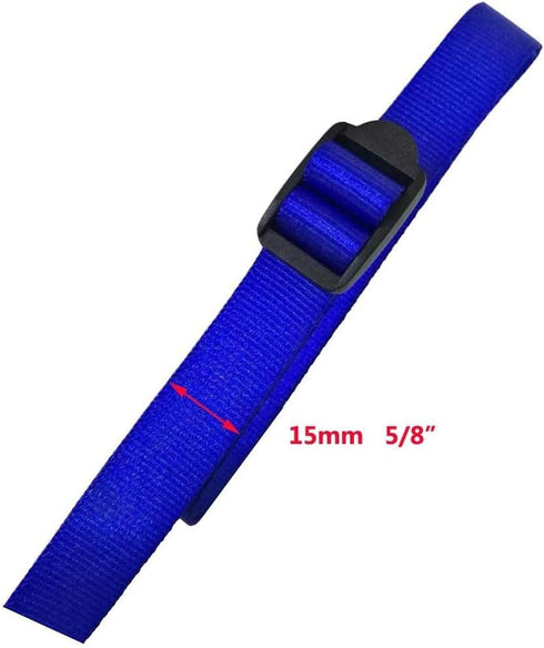 30 Pcs 5/8" (15mm) Plastic Tension Locks Triglide for Belt Backpack Camping Bag Belt Suitcase, Black...