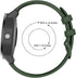 ISABAKE Compatible Vivoactive 3 Band 20mm Strap Soft Silicone Vivoactive 3 Wristband Replacement Band for Venu Sq/Galaxy Active 2/Forerunner 245/6...