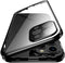 HENGHUI Lockable iPhone 15 Pro Max Magnetic Case Glass Case with Camera Lens Protector Screen Protector Safety Lock 360 Full Body Double Sided Gla...