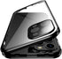 HENGHUI Lockable iPhone 15 Pro Max Magnetic Case Glass Case with Camera Lens Protector Screen Protector Safety Lock 360 Full Body Double Sided Gla...