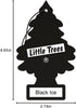LITTLE TREES Air Fresheners Car Air Freshener. Hanging Tree Provides Long Lasting Scent for Auto or Home. Black Ice, 24 Air Fresheners...