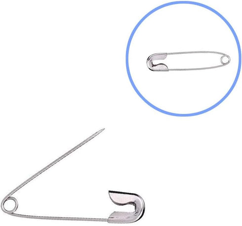 1,000Pcs Nickel-Plated Small Safety pins, 19mm Small Metal Sewing Clothing Accessories Decorative Fixed Safety pins (Silver)...