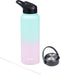 Goodful Double Wall Vacuum Sealed, Insulated Water Bottle with Two Interchangeable Lids, Sipping or Chugging Lids, Leak-Proof, Wide Mouth for Drin...