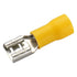 Baomain 1/4" Female quick disconnects vinyl Insulated Spade Wire Connector Electrical Crimp Terminal 12-10 AWG Yellow (200PCS)...
