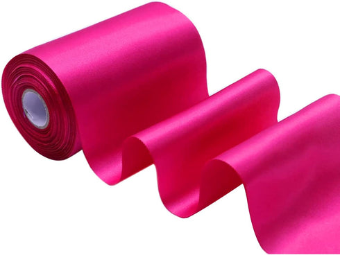 YYCRAFT 6 Inch Wide Satin Ribbon Satin Fabric Spool for Grand Opening Cutting Ceremony Wedding Birthday Party Decoration Gift Craft (22 yards,Hot ...