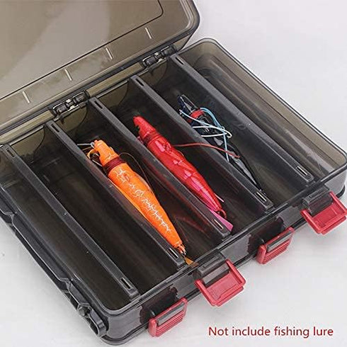 OriGlam Fishing Lure Tackle Box, Fishing Tackle Storage Trays, Double Sided 10 Compartments Waterproof, Organizer Case Boxes Containers, for Vest ...
