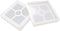 Honbay 2PCS Silicone Coaster Molds Square Shape Coaster Resin Molds Jewelry Storage Plate Dish Casting Mold for Craft Jewelry Making...