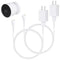 2Pack Power Adapter Compatible with Google Nest Cam Outdoor or Indoor, Battery - 6.5ft/2m Weatherproof Outdoor Charger Cable Power Your Camera Con...
