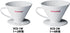 VCD-2W #897182 Coffee Dripper Conical V-Shaped Porcelain Dripper for 1-4 Cups...