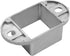 10Pcs 1-1/2 Inch Aluminum Alloy Upright Fixed Bracket, Deck Railing Bracket Post for Deck Cable Railing, Fence, Handrail Railing, Mailbox Post Hol...