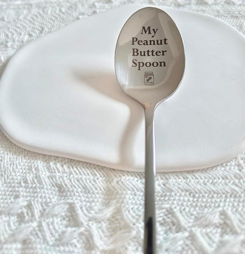 My Peanut Butter Spoon Gift for Peanut Butter Lover Women Men Birthday Christmas Gifts for Dad Daughter Peanut Butter Spoons Gifts for Grandma Son...