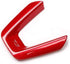 Red Sport Carbon Fiber Emblem Print Interior Steering Wheel Trim for Mazda 3 6 CX-4 CX-5 CX-9...