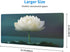 Large Mouse Pad XXL, White Lotus Flower Gaming Mouse Pad, Big Desk Mat with Stitched Edges Mousepad for Gaming Keyboard Computer Laptop Office, 31...