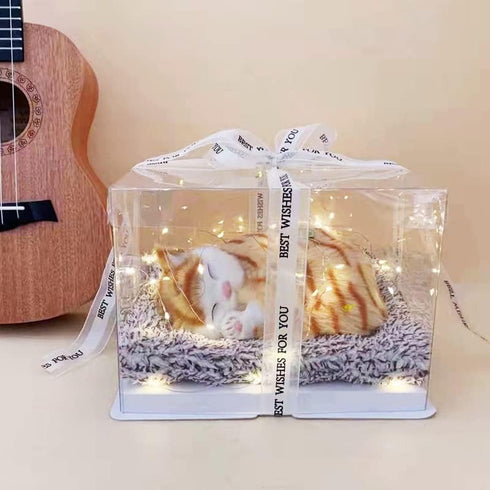 Adorable Orange Cat Plushies Gifts -7 Inches Stuffed Animal Plushie -Send Beautiful Square Gift Bag Cute Toy Gift for Boys and Girls?Christmas Bir...
