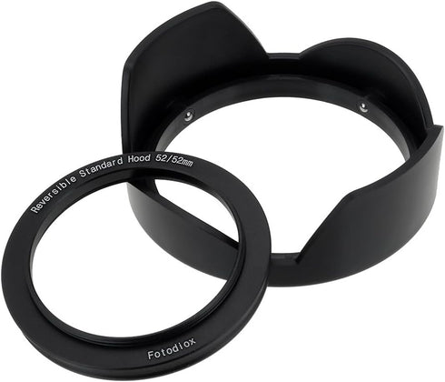 Fotodiox Reversible Flower Lens Hood with 52mm Front Filter Thread, for Nikon D300, D3100, D3200, D5000, D5100, D5200, with 18-55mm f/3.5-5.6G DX ...